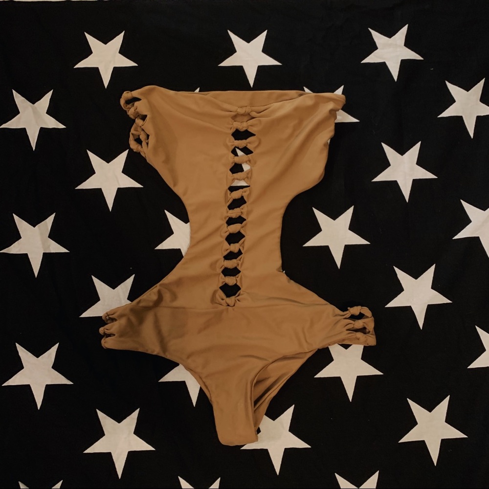 Tan Mikoh One Piece Bathingsuit